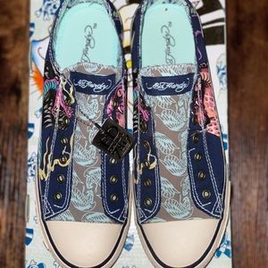 COPY - ED HARDY LOWRISE SKULL DESIGNER SHOES
